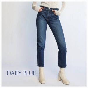 Daily Blue Manya Legacy‎ Wash Straight Leg Denim Jeans NEW 1012-1014 AG Denim